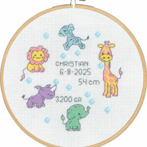 Broderisett - "Christian" fødselsbroderi