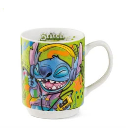 Stitch krus 350ml - green