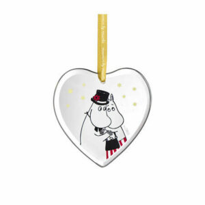 Mummi glass dekor 8cm - Mamma og pappa