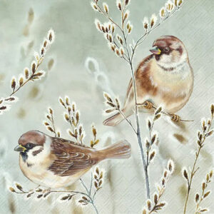 IHR serviett lunch - Winter Melody Blue Grey / vinter