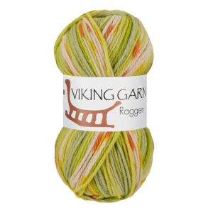 Viking Garn Raggen - 733 grønn multi