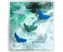 Magneter BLUE WHALE sett à 5 stk