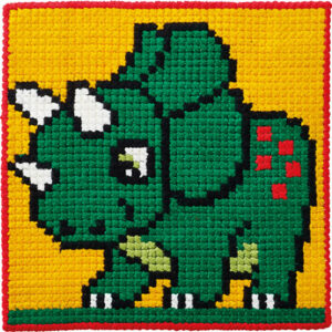 Broderisett til barn - dinosaur