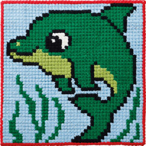 Broderisett til barn - delfin