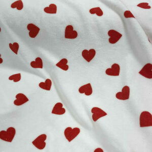 Terry cloth print - heart