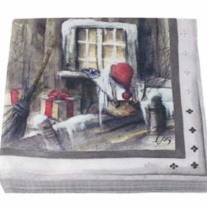 Gammelnissen, Servietter, Nisse titter inn