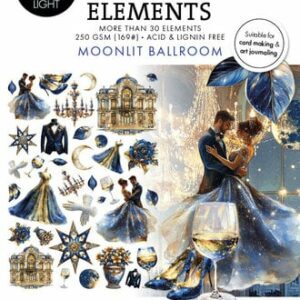Studio Light Collage Paper Elements - Moonlit Ballroom