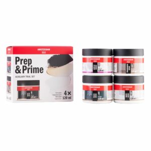 Amsterdam Gesso Sett 4x120ml – Prep & Prime