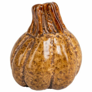 Gresskar dekor brun keramikk 4,5x7,1cm