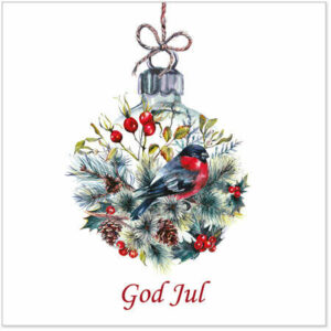 Serviett JUL God Jul Dompapp i kule