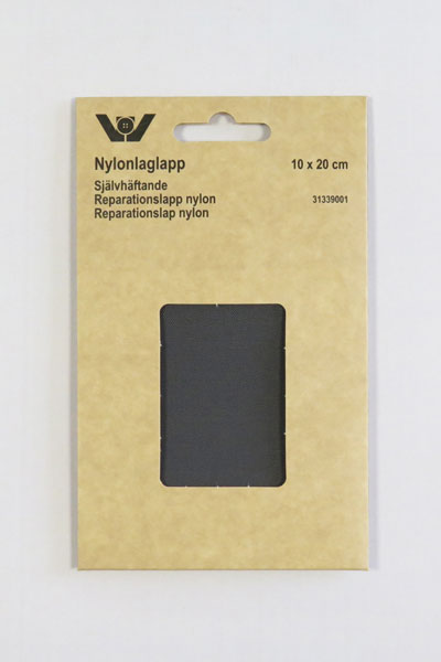 reparasjonslapp selvklebende 10x20cm - mørk grå