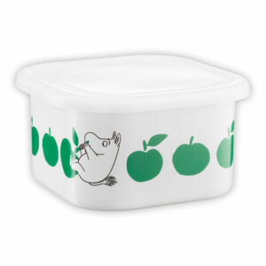 Mummi Emaljeboks med lokk 1,5l - Epler