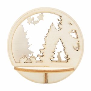 Figursett i tre – Julekule Ø: 78mm – Hare