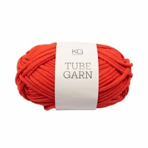 Tubegarn 4mm - 1563 rødorange