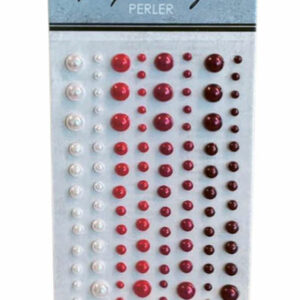 Halvperler - rød