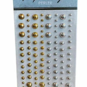 Halvperler - gull og sølv