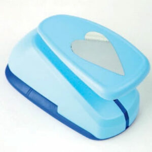 Easy punch blå hjerte 4,5cm