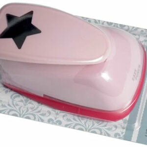 Easy punch pink stjerne 4cm