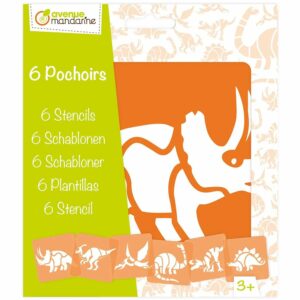 My Mandarine Sjablongsett 6 motiver – Dinosaurer