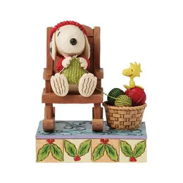 Disney - Snoopy "knitting in rocking chair"