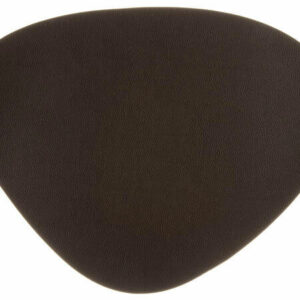 Dekkebrikke PU-skinn oval 41x32cm sort