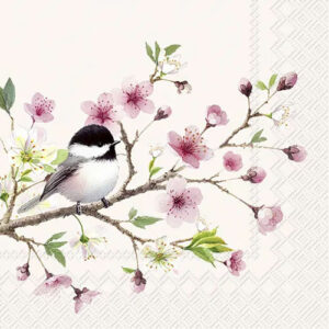 IHR serviett lunch vår/sommer - little birdie light rose