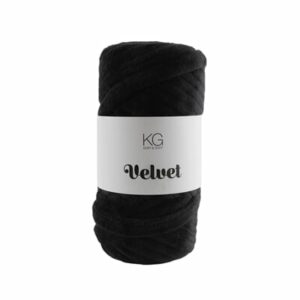 Velvetgarn 01 sort