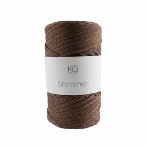 Shimmergarn 39 brun/sølv