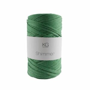 Shimmergarn 27 grønn/sølv