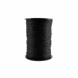 Hekletråd Glitter sort 1.5mm