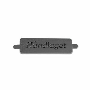 Merke Metall Sort Håndlaget