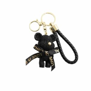 Veskepynt Bamse sort