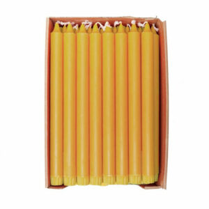 Økologisk kronelys 100% Stearin 2,2X28CM Curry 1stk