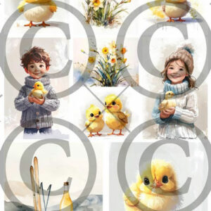Motivark - påskebarn