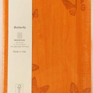Ivory 130x210 butterfly orange