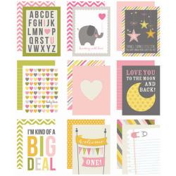 Baby Girl - Sn@p! Double-Sided Card Pack 3"X4" 48/Pkg