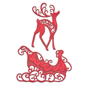 Spellbinders Shapeabilities Dies - raindeer and sleigh