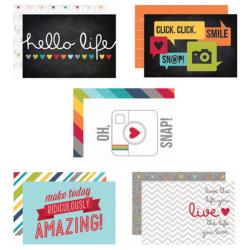 Everyday - Sn@p! Double-Sided Card Pack 4"X6" 24/Pkg