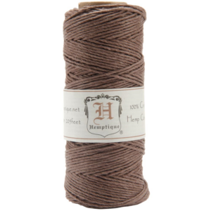 Hemp cord spool 20# dark brown