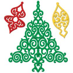 Spellbinder 2012 holiday tree