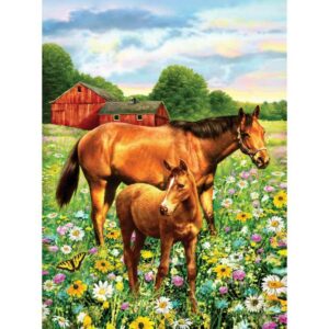 PaintByNr - horse in field