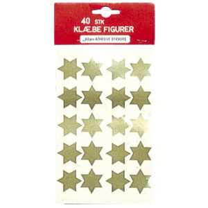Stickers stjerne l, gull