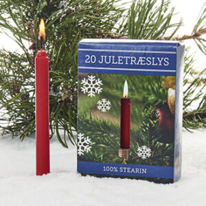 juletrelys røde 12cm 20pk