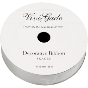 gavebånd 18mm sølv