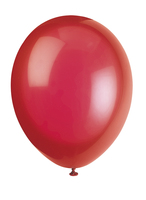 Ballonger 10pk - skarlagen rød