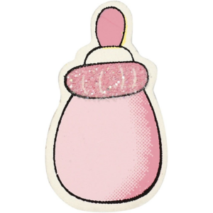 tåteflaske rosa 10stk