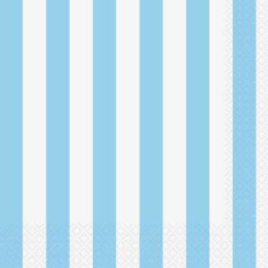 Servietter powder blue stripe lunch