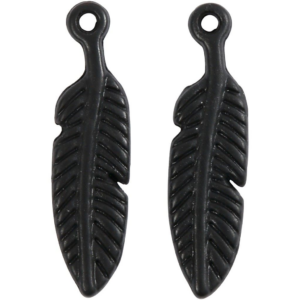 Fjær 23x6mm 6stk sort