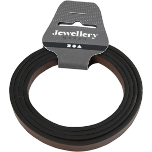 imitert lærbånd 10x3mm, 1m brun