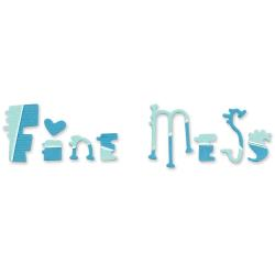 Sizzix - alfabet fine mess